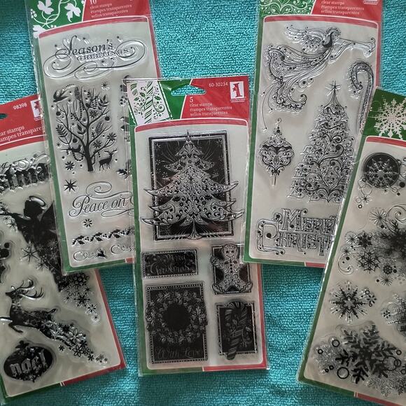 Huge Lot of Clear Christmas Stamps - Picture 2 of 3